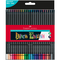 Creioane colorate FABER-CASTELL Black Edition,  24 culori/set - Papet