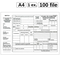Foaie de parcurs autovehicule transport persoane, A4, 100 file/set - Papet