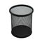 Suport instrumente de scris metalic, forma cilindrica, Mesh, negru si argintiu, ECADA, ALEGE CULOAREA: Negru - 2Papet