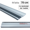 Rigla din aluminiu cu margine de taiere, 70 cm FARA Class AA/5 - Papet