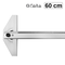 Teu din aluminiu cu raportor rotativ, 60 cm, FARA AEG/4 - Papet