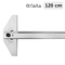 Teu din aluminiu cu raportor rotativ, 120 cm, FARA AEG/8 - Papet