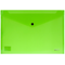 Mapa plastic A4, cu capsa si clapeta in V, DACO, ALEGE CULOAREA: Verde Neon - 2Papet