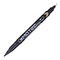 Marker permanent cu 2 capete CD/DVD, Negru, DELI Mate - Papet