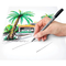 Marker cu varf pensula STAEDTLER Pigment Arts Pen BLUES & VIOLETS, 6 buc/set - 5Papet