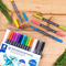 Carioci cu 2 capete STAEDTLER Watercolour, 18 culori/set - 4Papet