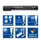 Marker permanent cu varf rotund 2 mm, STAEDTLER Lumocolor, 4 culori/set - 2Papet