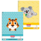 Caiet cu spirala A4, 80 file, HERLITZ Animals, Model: Dictando - Tiger - Papet