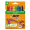 Creioane colorate cerate BIC Plastidecor, 12 culori/set - Papet