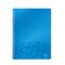 Caiet A4 cu spirala, matematica, coperta plastic PP, 80 file, 80g/mp, LEITZ WOW, ALEGE CULOAREA: Albastru - 2Papet