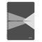 Caiet A4 cu spirala, matematica, coperta plastic PP, 90 file, 90g/mp, LEITZ Office, ALEGE CULOAREA: Gri - 2Papet