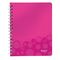 Caiet A5 cu spirala, dictando, coperta plastic PP , 80 file, 80g/mp, LEITZ WOW, ALEGE CULOAREA: Roz - 2Papet