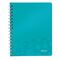 Caiet A5 cu spirala, dictando, coperta plastic PP , 80 file, 80g/mp, LEITZ WOW, ALEGE CULOAREA: Turcoaz - 2Papet
