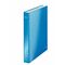 Caiet mecanic A4 cu 2 inele, 25 mm, LEITZ WOW Metalizat, ALEGE CULOAREA: Albastru - 3Papet