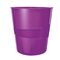 Cos de birou pentru hartie, 15L LEITZ WOW Metalizat, ALEGE CULOAREA: Mov - 2Papet