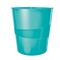 Cos de birou pentru hartie, 15L LEITZ WOW Metalizat, ALEGE CULOAREA: Turcoaz - 2Papet