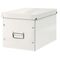 Cutie depozitare mare 360 x 310 x 320 mm, forma CUB cu manere si capac, LEITZ Click&Store, ALEGE CULOAREA: Alb - 2Papet