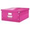 Cutie depozitare mare 482 x 369 x 200 mm, cu manere si capac, LEITZ Click&Store, ALEGE CULOAREA: Roz - 2Papet