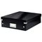 Cutie organizer medie, 370 x 281 x 100 mm, compartimentata cu eticheta, LEITZ Click&Store, ALEGE CULOAREA: Negru - 2Papet