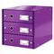 Suport documente birou 3 sertare, LEITZ Click&Store, ALEGE CULOAREA: Mov - 2Papet
