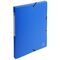 Mapa plastic A4, cu elastic si burduf 25 mm, EXACOMPTA, ALEGE CULOAREA: Albastru - 2Papet