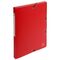 Mapa plastic A4, cu elastic si burduf 25 mm, EXACOMPTA, ALEGE CULOAREA: Rosu - 2Papet