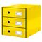 Suport documente birou 3 sertare, LEITZ Click&Store, ALEGE CULOAREA: Galben - 2Papet