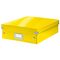 Cutie organizer medie, 370 x 281 x 100 mm, compartimentata cu eticheta, LEITZ Click&Store, ALEGE CULOAREA: Galben - 2Papet