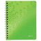 Caiet A5 cu spirala, dictando, coperta plastic PP , 80 file, 80g/mp, LEITZ WOW, ALEGE CULOAREA: Verde - 2Papet