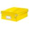 Cutie organizer mica, 282 x 221 x 100 mm, compartimentata cu eticheta, LEITZ Click&Store, ALEGE CULOAREA: Galben - 2Papet