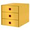 Suport documente birou 3 sertare, LEITZ Cosy Click&Store, ALEGE CULOAREA: Galben - 2Papet