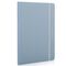 Caiet cu elastic, 210x143 mm dictando, coperta imitatie piele, 96 file, 80g/mp, DELI, ALEGE CULOAREA: Albastru - 2Papet