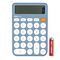 Calculator de birou cu 12 digits, DELI Fashion EM124, ALEGE CULOAREA: Bleu - 2Papet