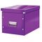 Cutie depozitare mare 360 x 310 x 320 mm, forma CUB cu manere si capac, LEITZ Click&Store, ALEGE CULOAREA: Mov - 2Papet