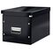 Cutie depozitare mare 360 x 310 x 320 mm, forma CUB cu manere si capac, LEITZ Click&Store, ALEGE CULOAREA: Negru - 2Papet