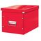 Cutie depozitare mare 360 x 310 x 320 mm, forma CUB cu manere si capac, LEITZ Click&Store, ALEGE CULOAREA: Rosu - 2Papet