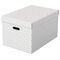 Set 3 cutii depozitare 510 x 350x 300 mm cu capac, ESSELTE Recycle Alb - Papet