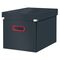 Cutie depozitare cu capac si manere 362 x 320 x 310 mm, pliabila, LEITZ Cosy, ALEGE CULOAREA: Gri antracit - 2Papet