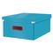 Cutie depozitare cu capac si manere 482 x 369 x 200 mm, pliabila, LEITZ Cosy, ALEGE CULOAREA: Albastru - 2Papet
