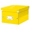 Cutie depozitare mica 282 x 220 x 160 mm, cu eticheta si capac, LEITZ Click&Store, ALEGE CULOAREA: Galben - 2Papet
