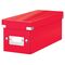 Cutie depozitare CD-uri, 352 x 143 x 136 mm, LEITZ WOW Click&Store, ALEGE CULOAREA: Rosu - 2Papet