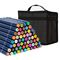 Set sketch marker cu 2 capete, husa textila, 60 culori/set, DELI Finenolo - Papet