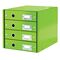 Suport documente birou 4 sertare, LEITZ Click&Store, ALEGE CULOAREA: Verde - 2Papet
