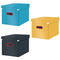 Cutie depozitare cu capac si manere 362 x 320 x 310 mm, pliabila, LEITZ Cosy, ALEGE CULOAREA: Gri antracit - Papet