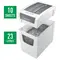 Distrugator documente 10 coli, Cross-Cut, LEITZ P4 Doc IQ SLIM Home Office - 6Papet
