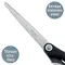 Foarfeca ergonomica 20.5 cm, alb-negru, LEITZ Titanium - 5Papet