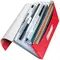 Mapa A4 extensibila cu 9 compartimente, LEITZ WOW Proiect, ALEGE CULOAREA: Rosu - 3Papet