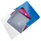 Mapa plastic A4 cu elastic si burduf 30 mm, LEITZ WOW Jumbo, ALEGE CULOAREA: Albastru - 3Papet
