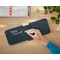 Tabla de sticla cu picioruse pentru birou, LEITZ Cosy, ALEGE CULOAREA: Gri antracit - 3Papet