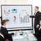 Whiteboard mobil cu 2 fete cu rama aluminiu, 90 x 150 cm, DELI - 4Papet